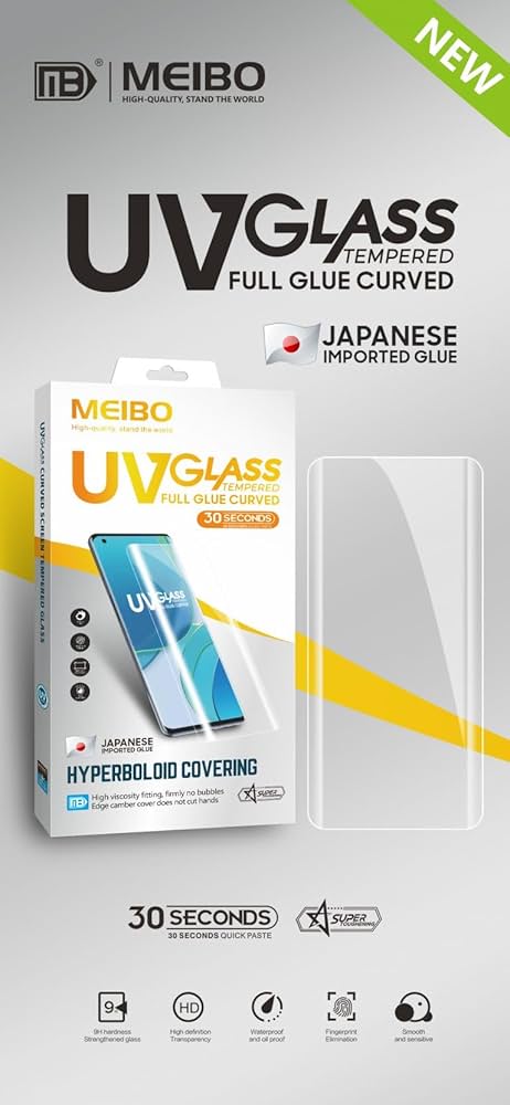 Meibo Uv Glass Tempered Full Glue Curve For Vivo V40E Mobile