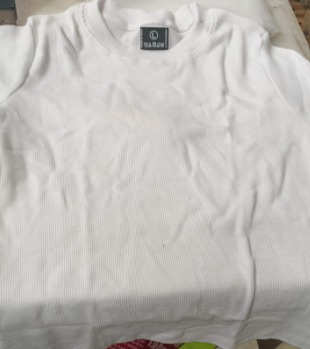 Women Top White Colour Size L