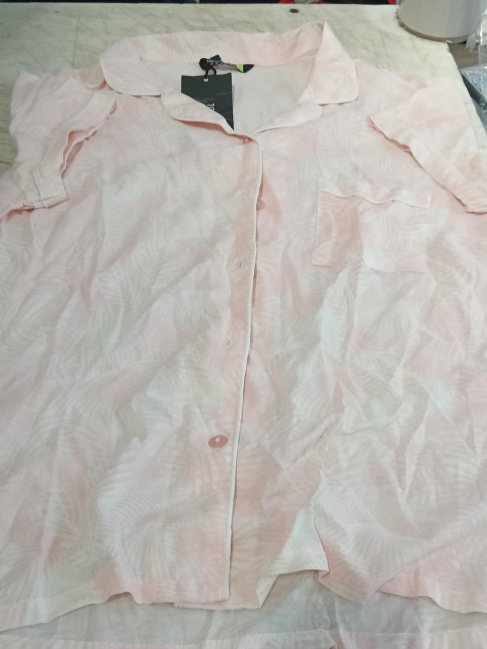 Tokyo Talkies Women Peach White Shirt Size L