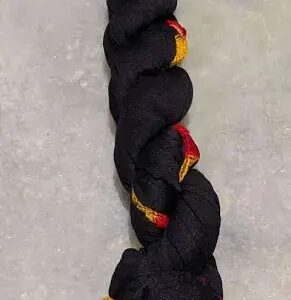 Black Chiffon Dupatta With Multicolor Border