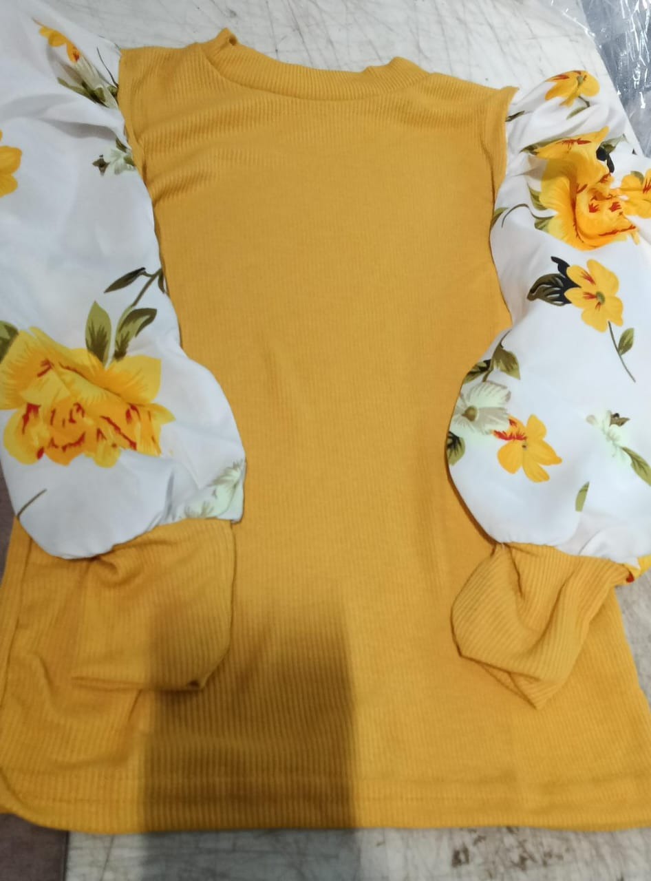 Women Yellow Top Size M