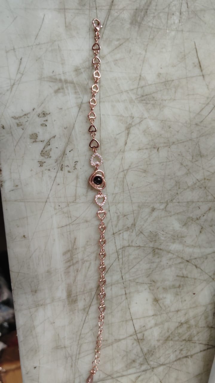 Women Peach Color Hands Bracelet