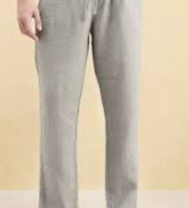 Qasida Men Gray Men Pant Linen Size M