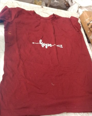 Women Maroon Printed Top Size M