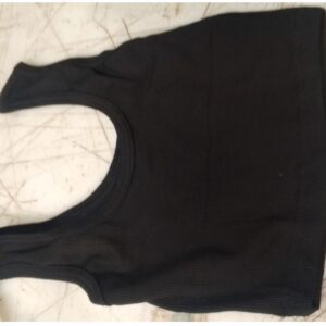 Women Slim Fit Tank Top Black Size S
