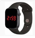 Digital Watch For Boys And Girls Black