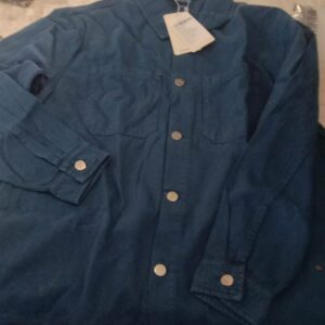 Freakin Blue Men Solid Tailored Denim Jacket Size Xl