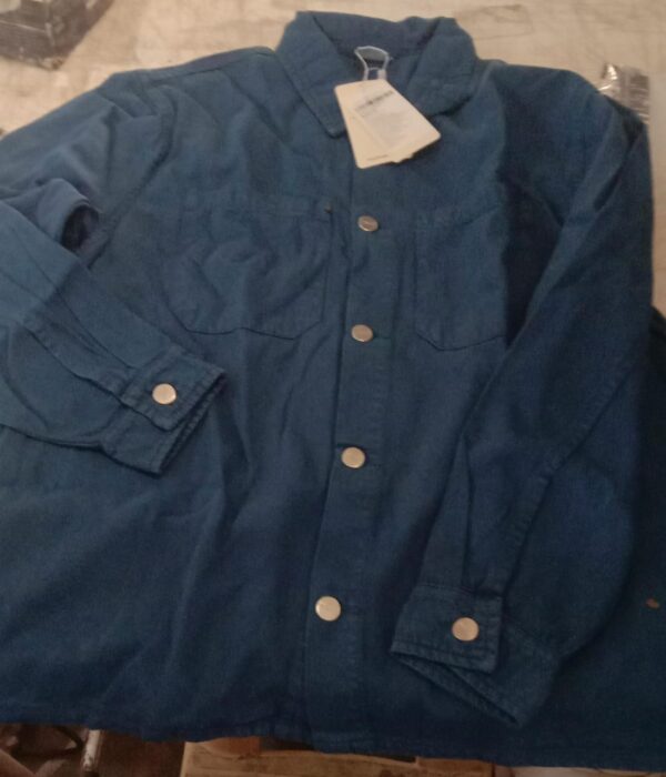 Freakin Blue Men Solid Tailored Denim Jacket Size Xl