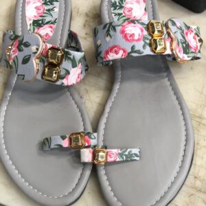 Grey Color Sandal For Women Size 40