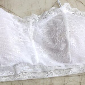 White Color Net Bra For Women Size 30