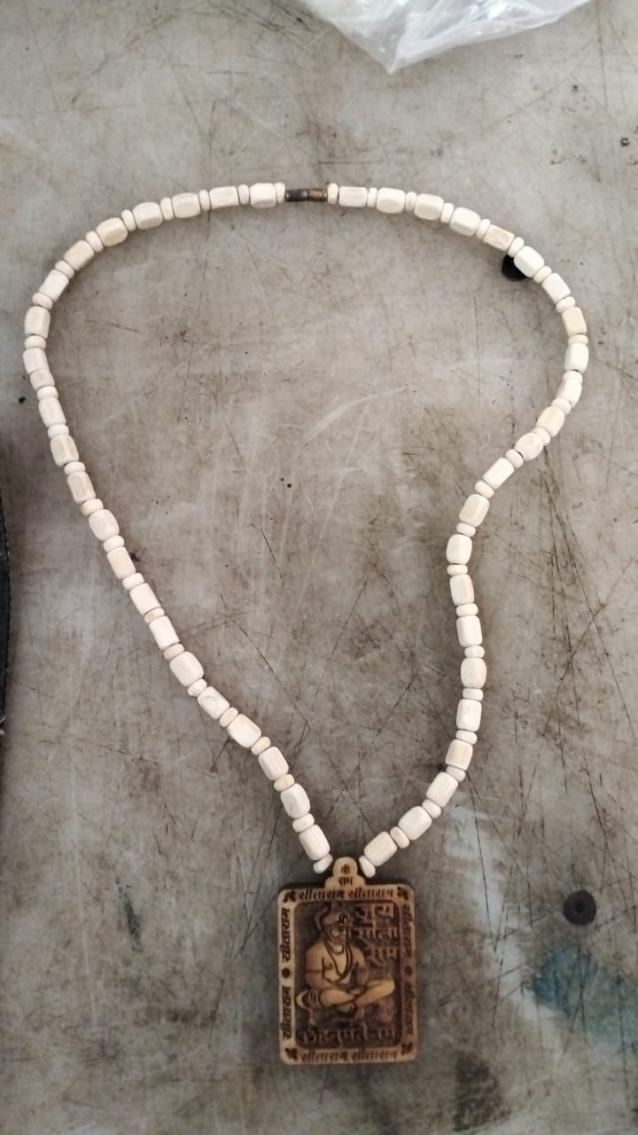 Bajrangbali White Locket