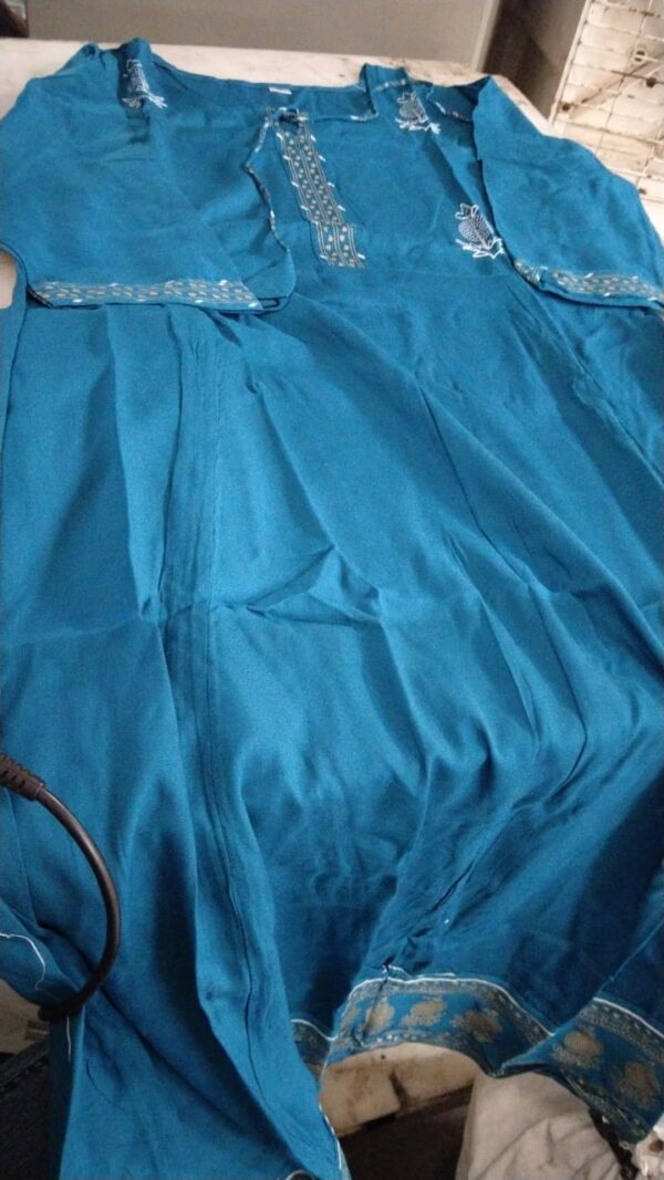 Sky Blue Color Kurta For Women Size 38