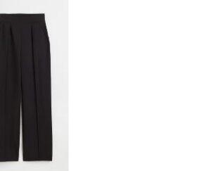 H And M High Waisted Tailored Trousers Black For Women Size L
