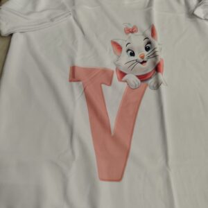 White Colour T Shirt For Kids Girl Size 32