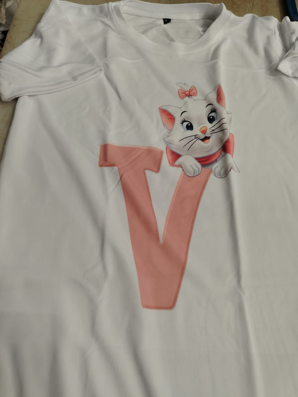 White Colour T Shirt For Kids Girl Size 32