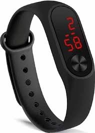 Black Digital Watch For Kids