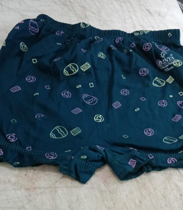 Kids Boys Peacock Blue Printed Shorts Size 9 To 10 Y