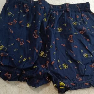 Kids Boys Blue Printed Shorts Size 9 To 10 Y