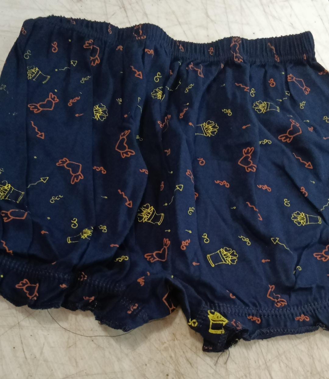 Kids Boys Blue Printed Shorts Size 9 To 10 Y