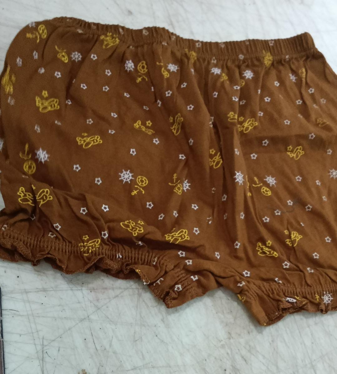 Kids Boys Brown Printed Shorts Size 9 To 10 Y