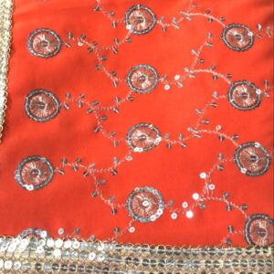 Orange Color Saree For Women