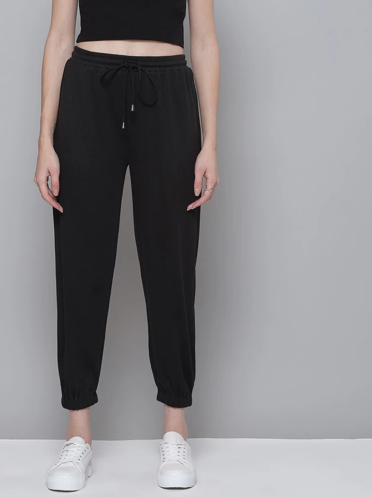 Black Color Track Pant For Women Size M