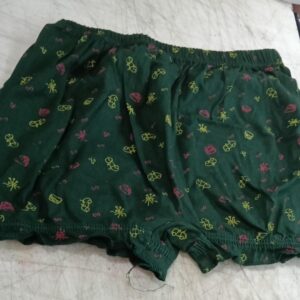 Kids Boys Green Printed Shorts Size 9 To 10 Y