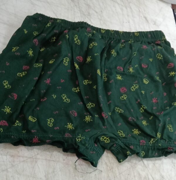 Kids Boys Green Printed Shorts Size 9 To 10 Y