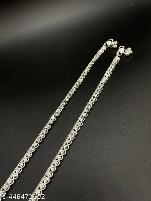 Beautiful Anklet Payal For Women Silver