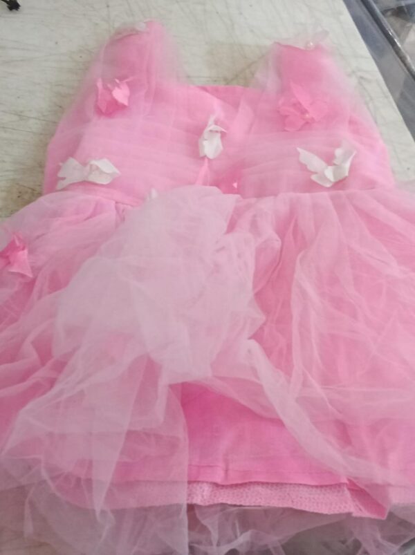 Kids Girls Pink Color Dress Size 12 To 18 Months