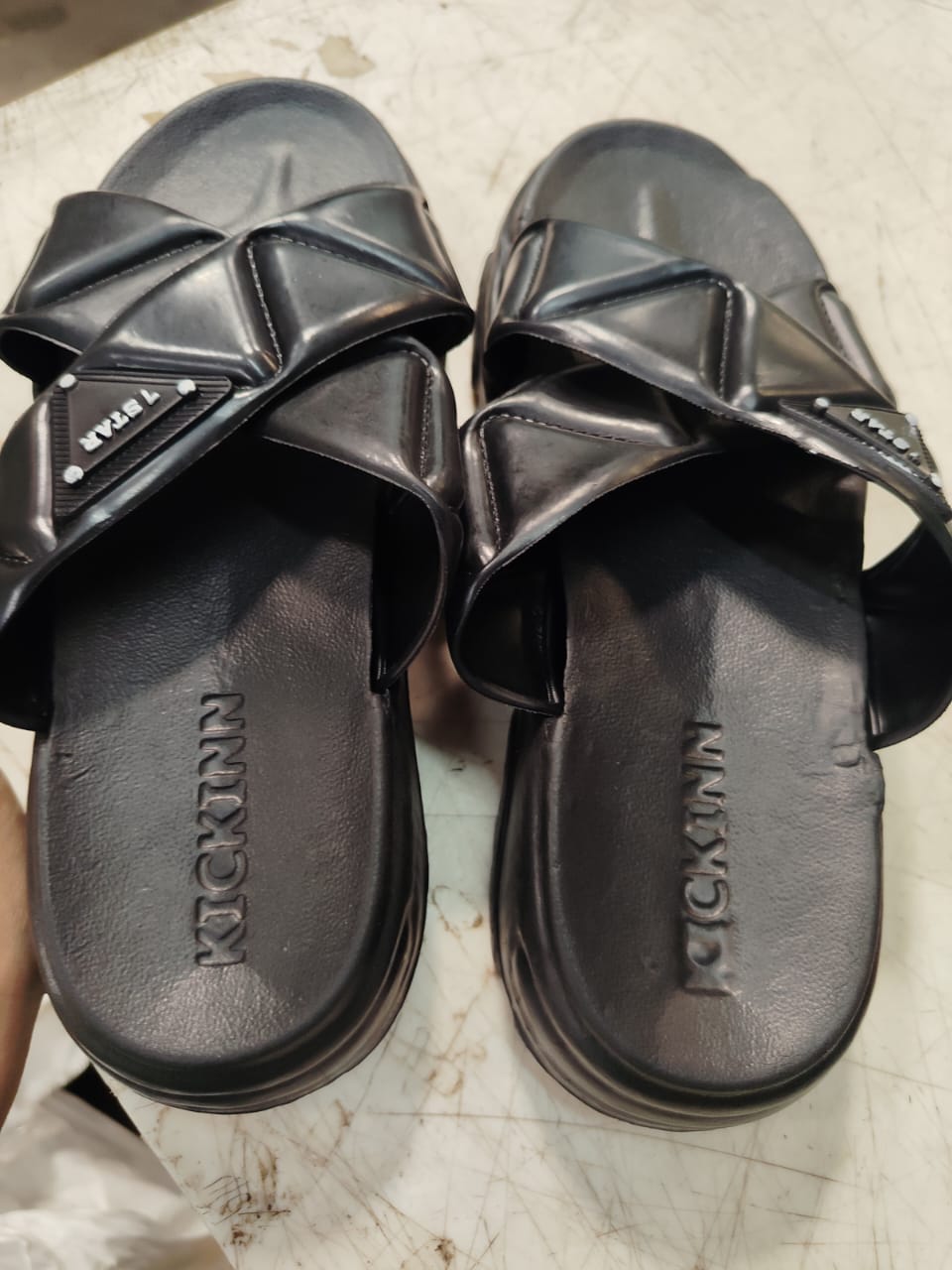 Black Color Slippers For Women Size 38
