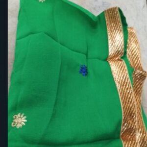 Green Embroidery Work Dupatta For Women