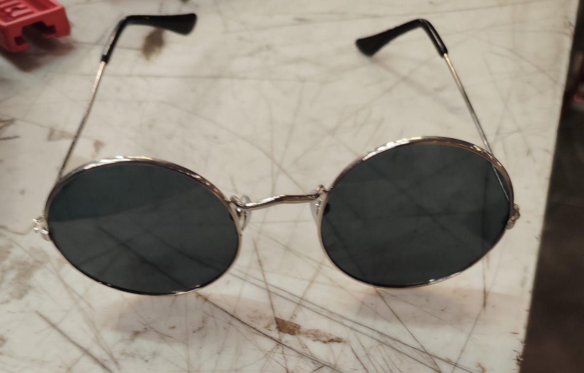 Uv Protection Round Sunglasses Black For Unisex