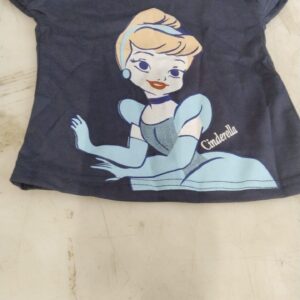 Navy Blue Color Printed T Shirt For Kids Girls Size 20