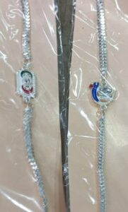 Silver Plated Fancy Rakhi Pack Of 2