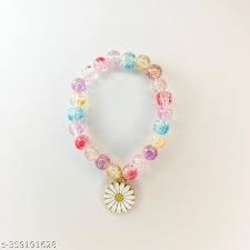 White lily Crystal Bracelet Multi Colour