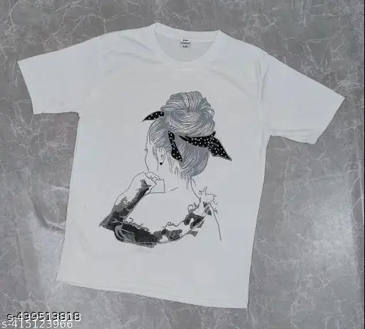 Woman White T Shirt Size l