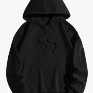 Stylish Hoodie Sweatshirt For Men Black Size Xl