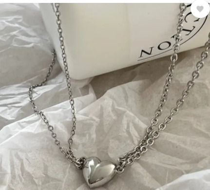 Stylish Silver Plated Magnetic Couple Heart Pendant Sterling Silver Alloy Pendant