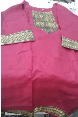 Womens Maroon Kurti Size 3Xl