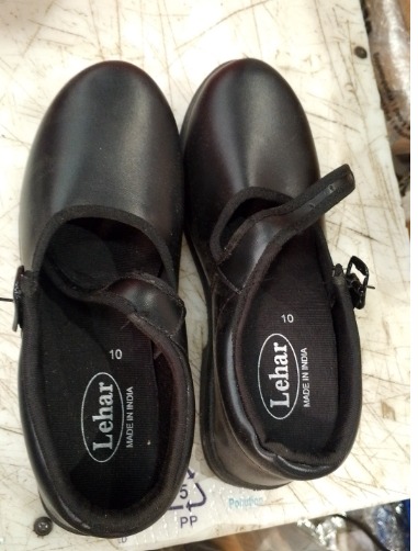 Girls School Shoes Black Size 10