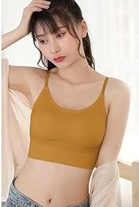 Women Mustard Color Sports Bra Size 30