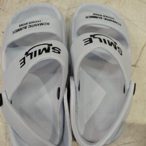 White Colour Slingback Clogs For Boys Size 36
