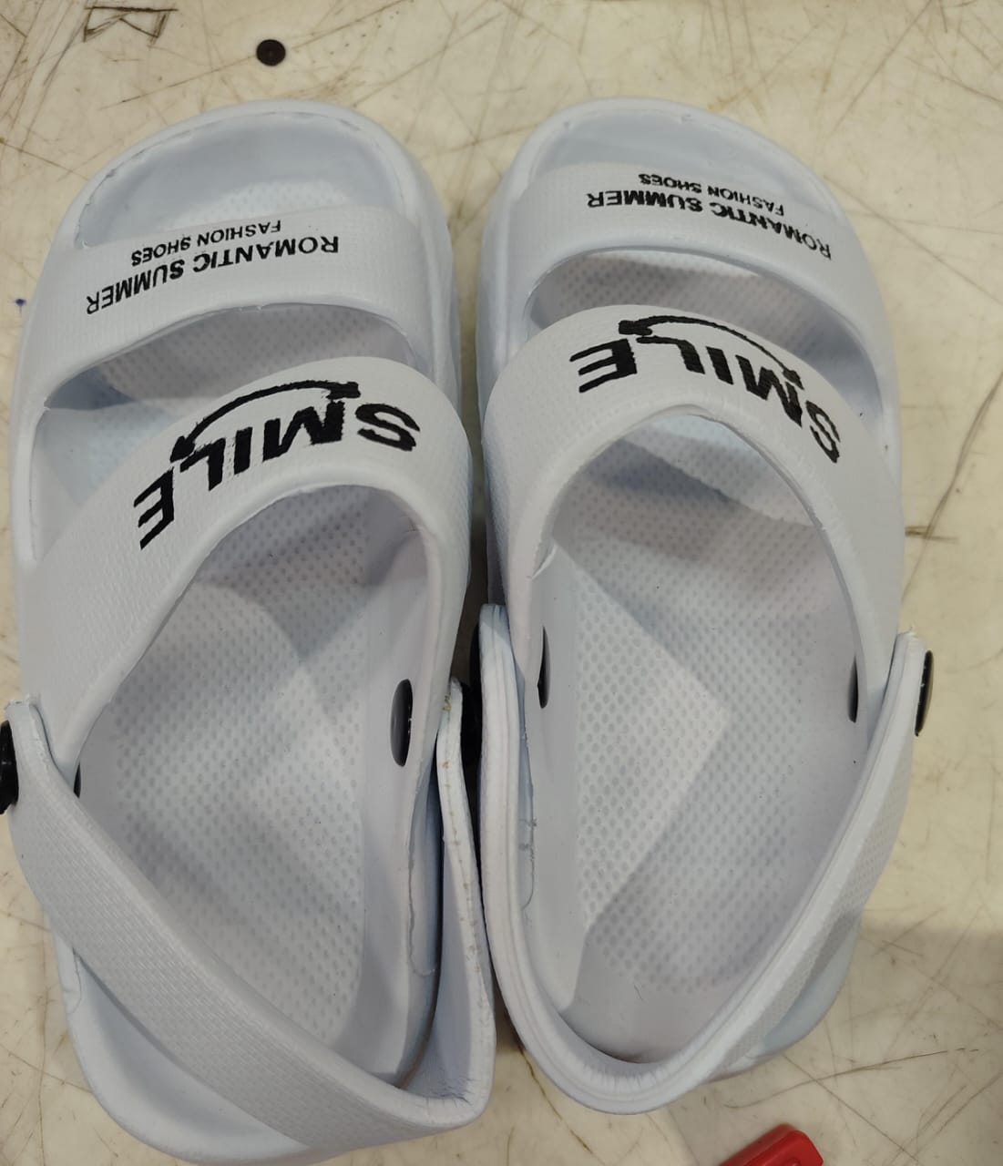 White Colour Slingback Clogs For Boys Size 36