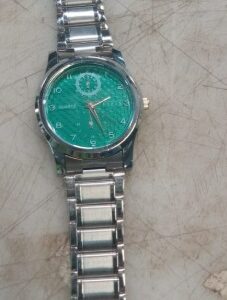 Stainless Steel Green Dial Analog Watch For Men