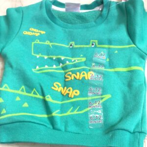Frendz Green Color Sweatshirt For Kids Boys Size 6 To 12 Month