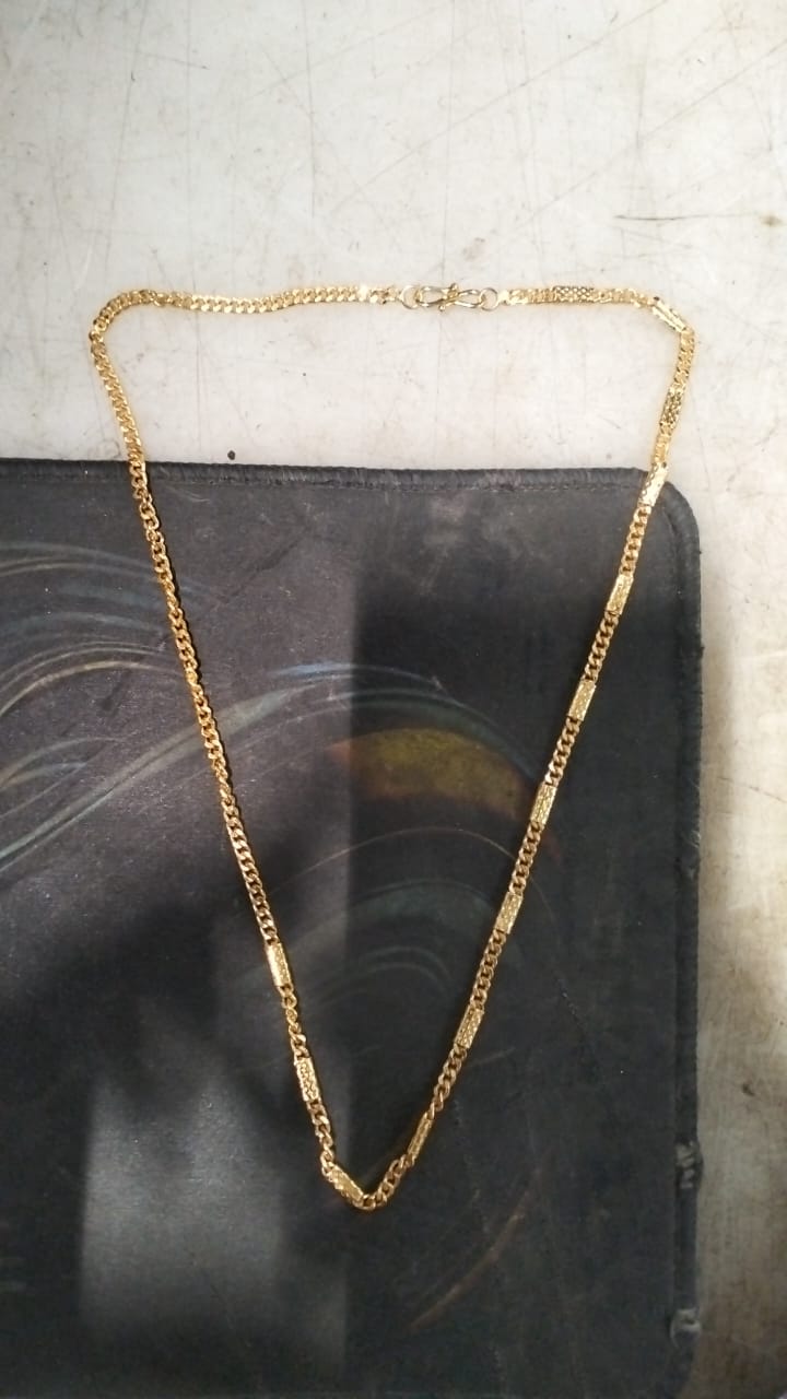 Woman And Men Golden Neck Chain