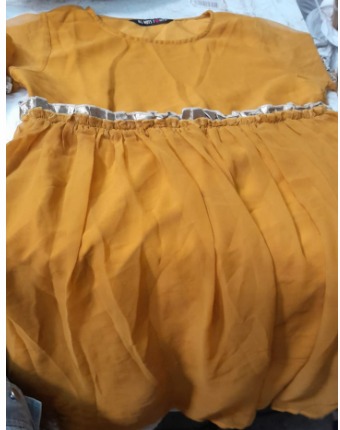 Womens Dress Yellow Size M