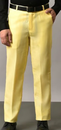 Mens Formal Pant Size M lemon Colour