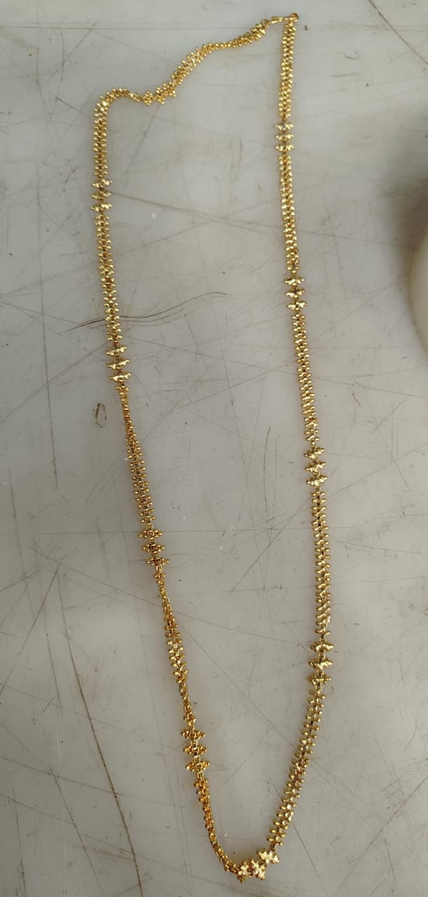 Gold Colour Chain For Unisex